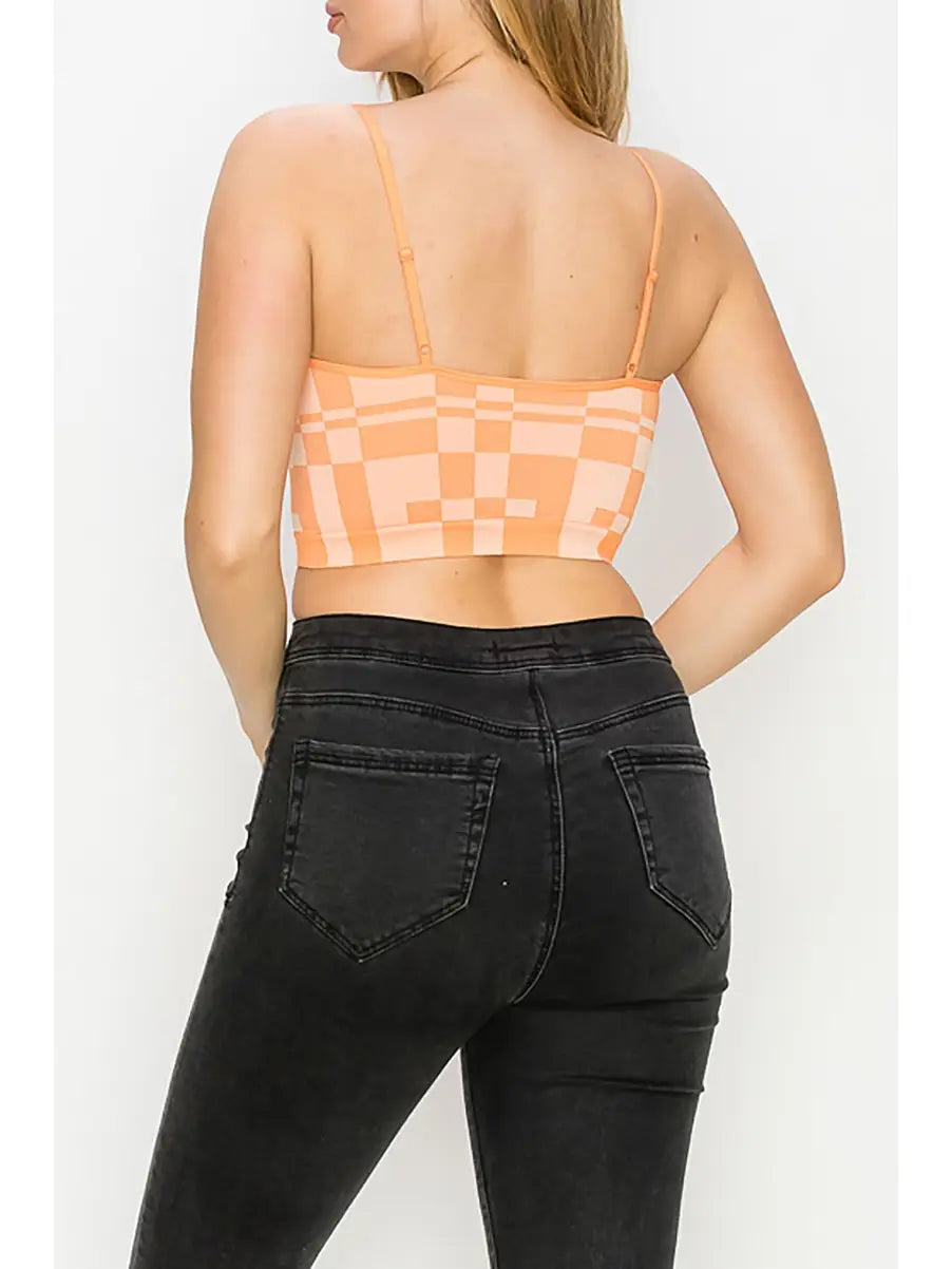 Checkered Crop Top
