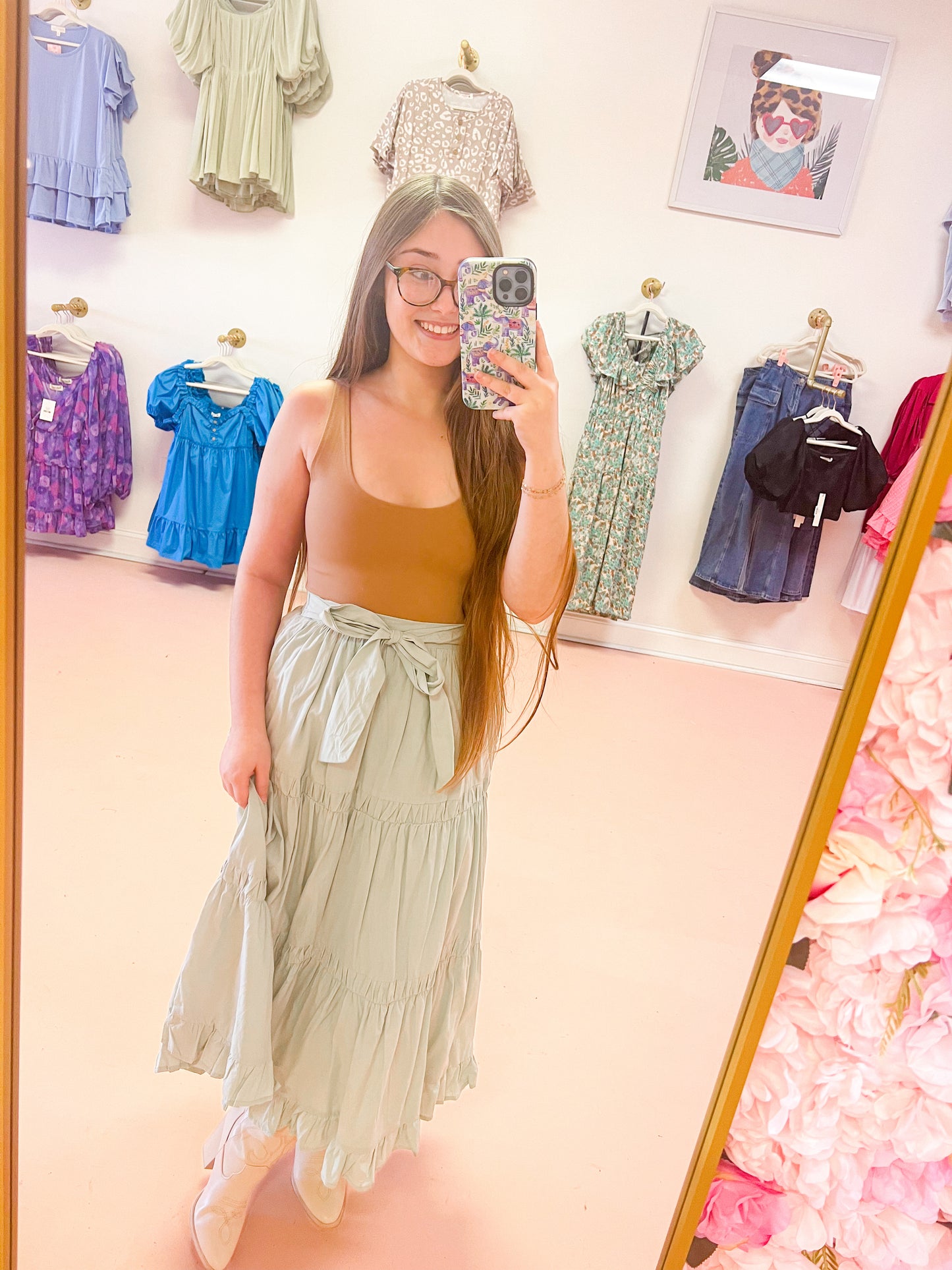 Sweet Sage Maxi Skirt