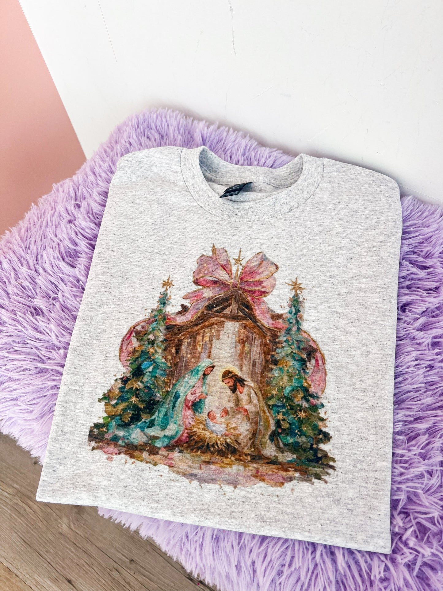 Watercolor Nativity Tee