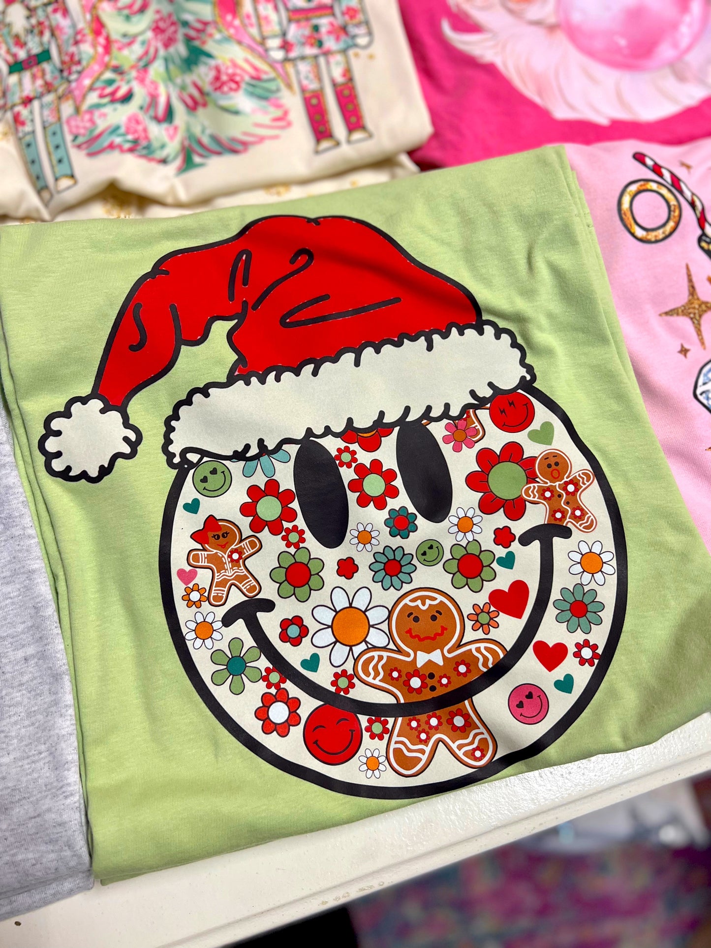 Groovy Gingerbread Smiley Tee