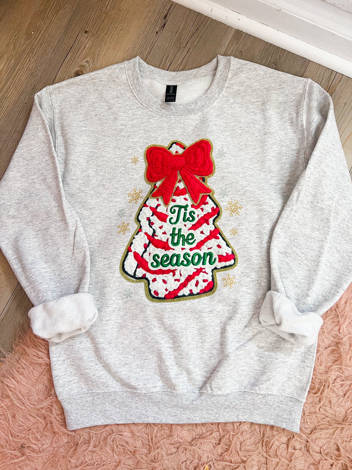 Tis the Season | Faux Yarn Crewneck