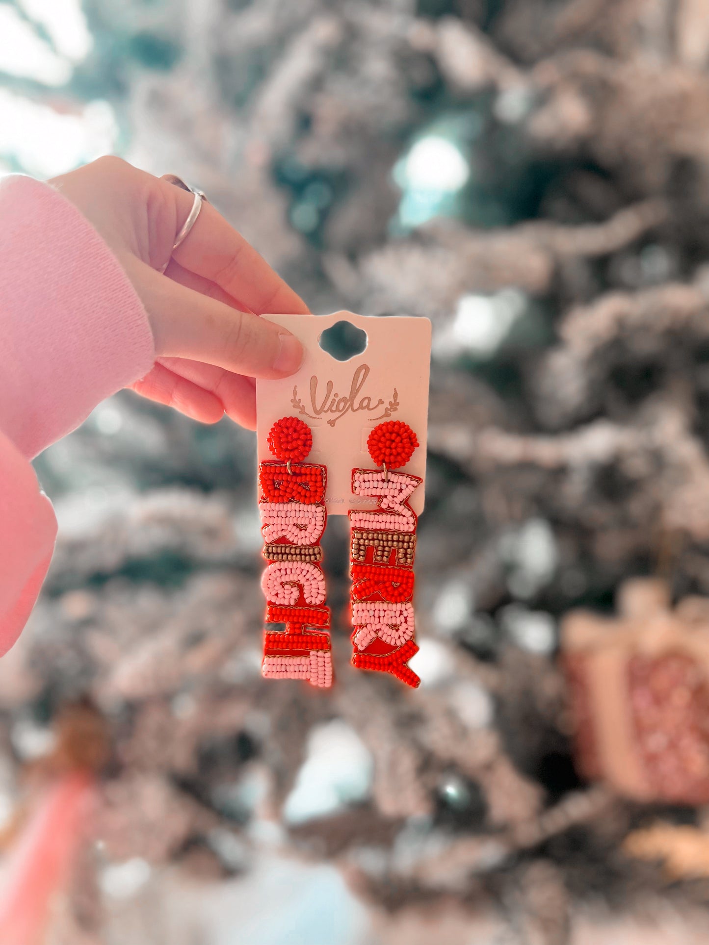 Merry & Bright Beaded Earrings
