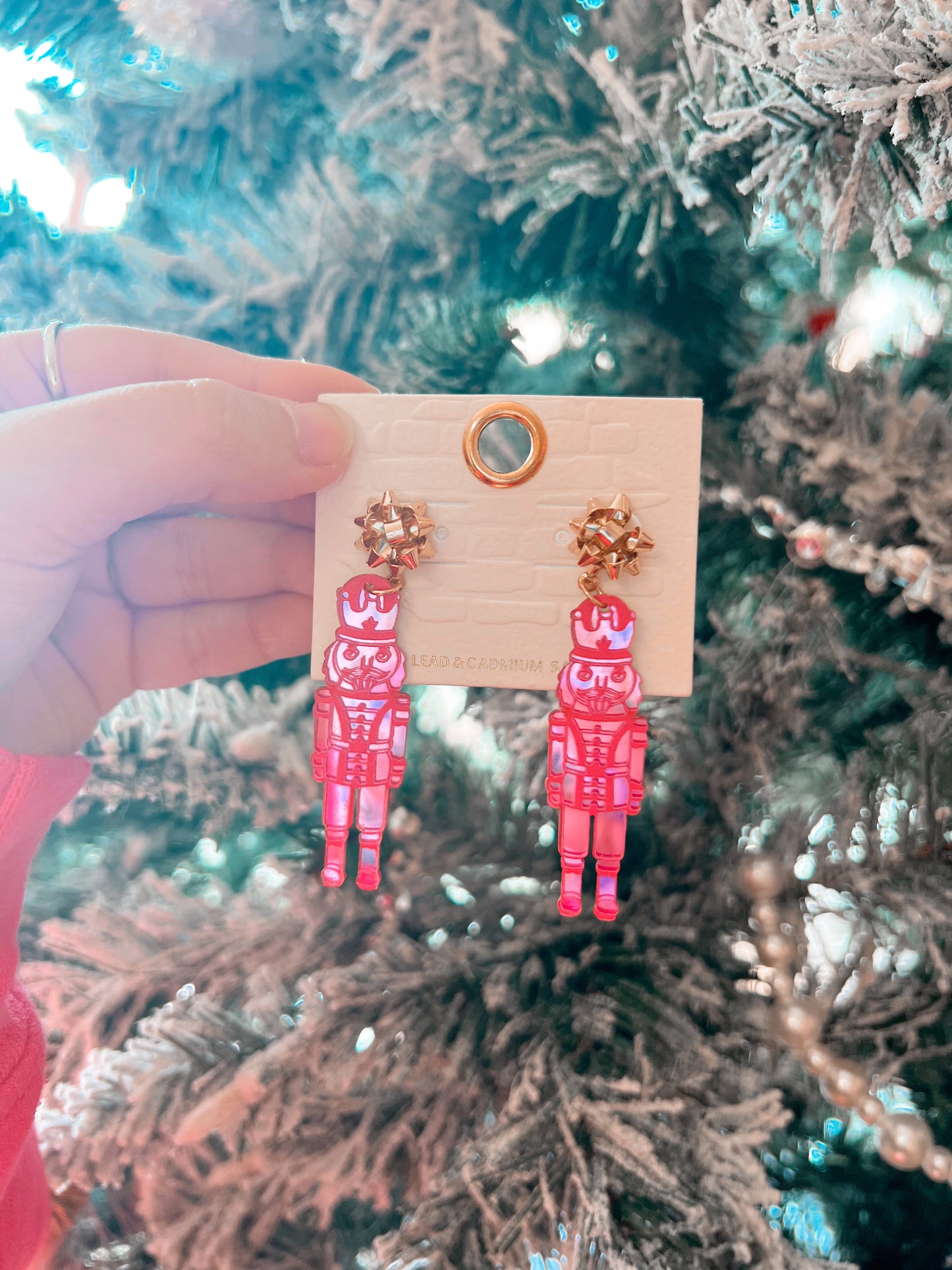 Reflective Nutcracker Earrings
