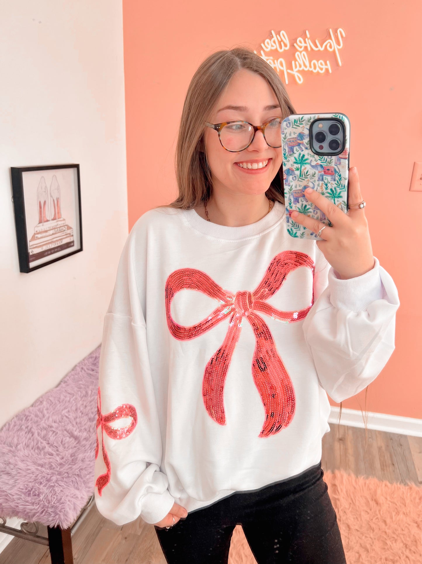 Prettier In Pink Crewneck