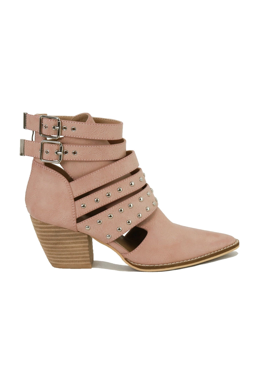 Arisa Strappy Studded Ankle Boots