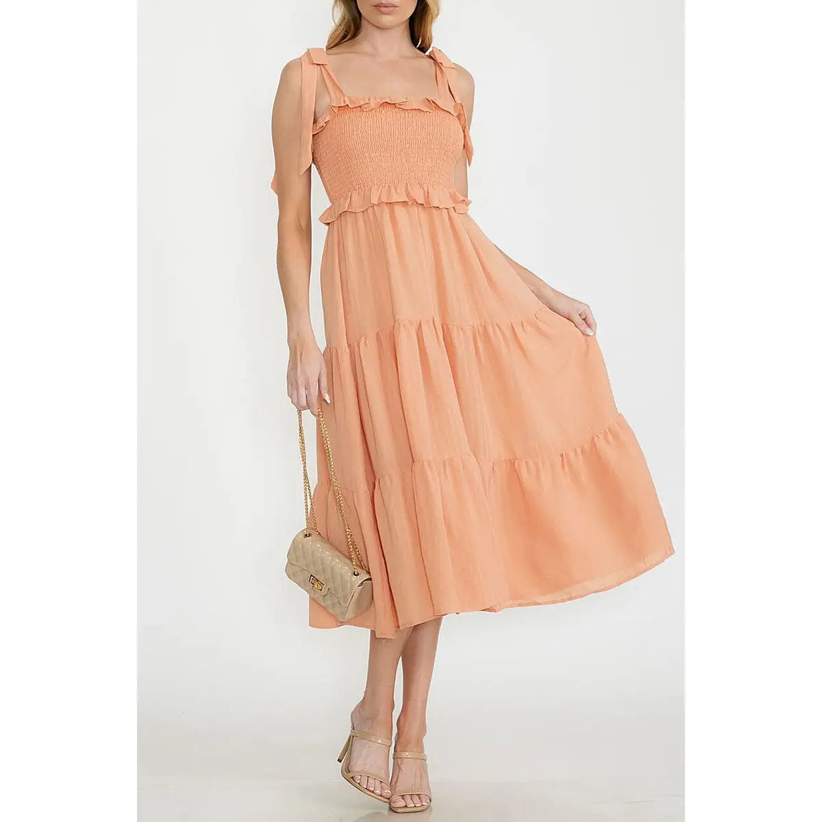 Peachy Keen Maxi Dress