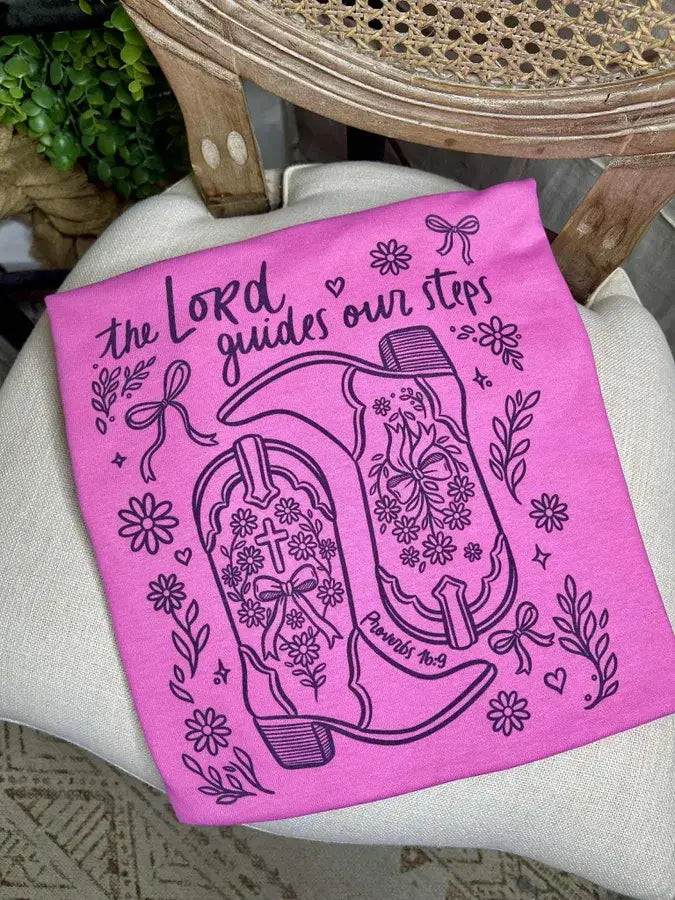 The Lord Guides Our Steps Tee