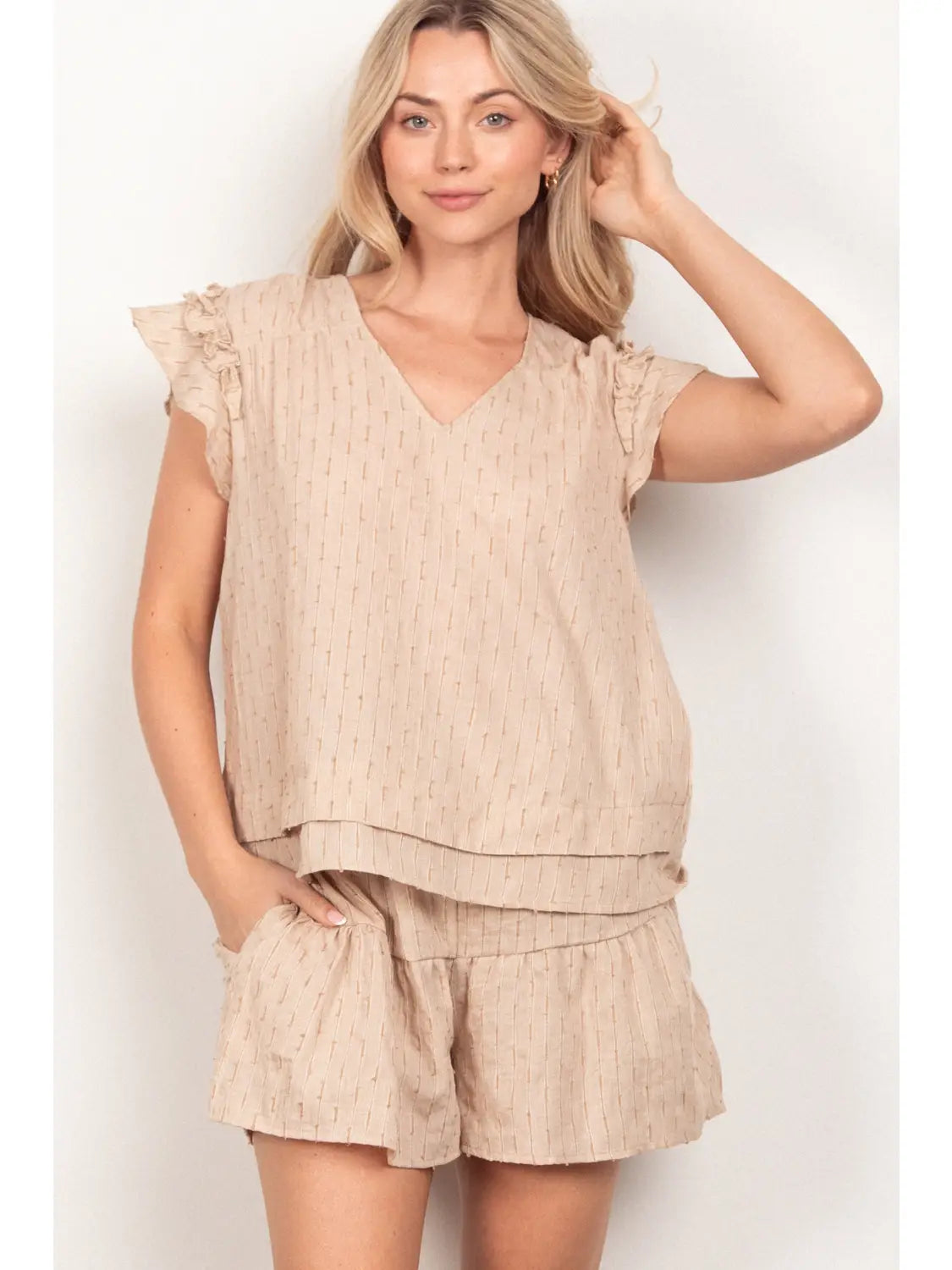 Easy Like Sunday Shorts Set