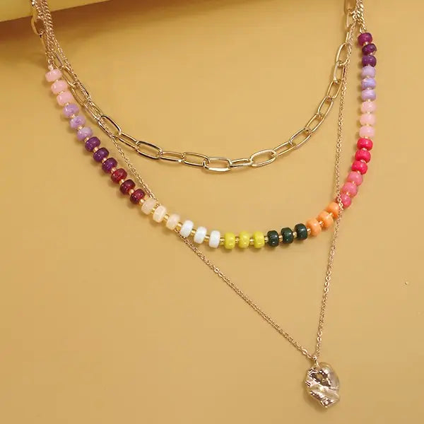Layered Beaded Necklace