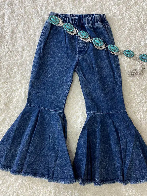 Blue Denim Flares