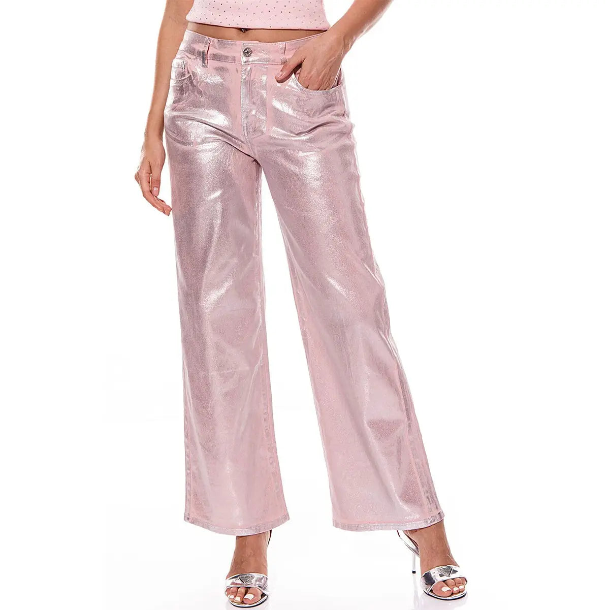 Blush & Bold Metallic Pants