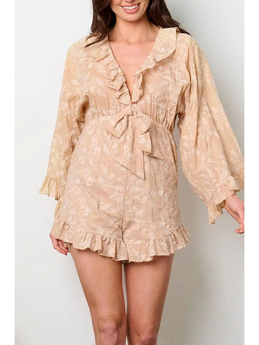 Sandy Flowers Romper