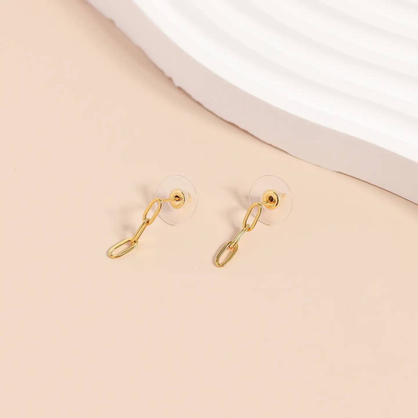 Paperclip Link Earrings