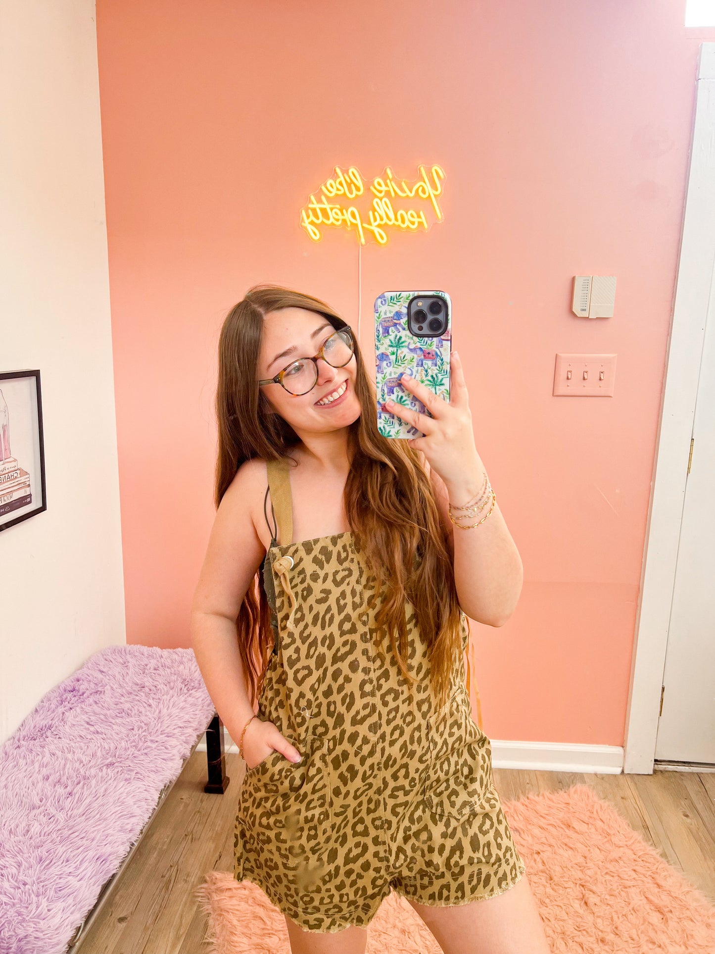 Golden Spots Overall Romper