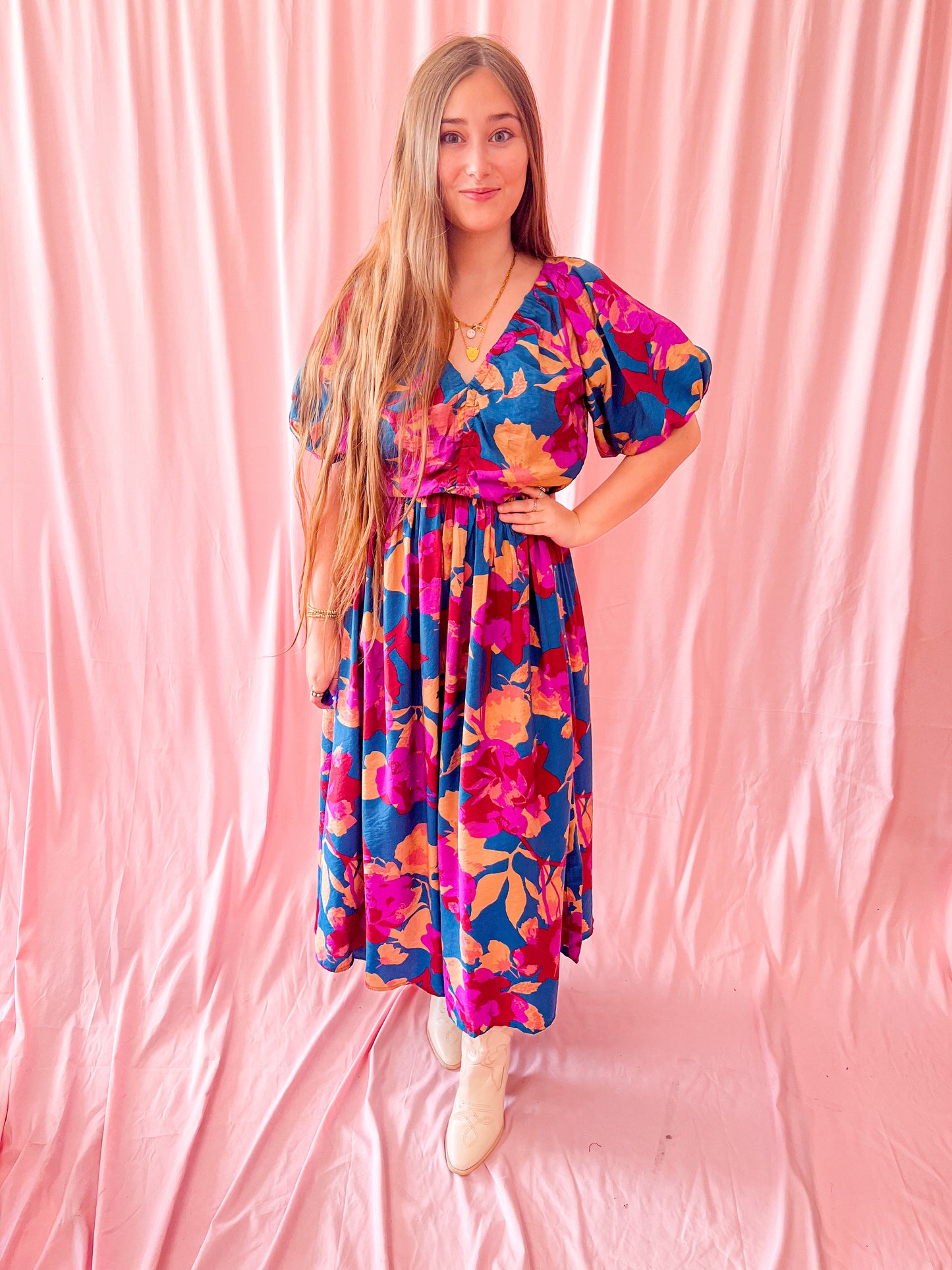 Rustic Rose Maxi Dress