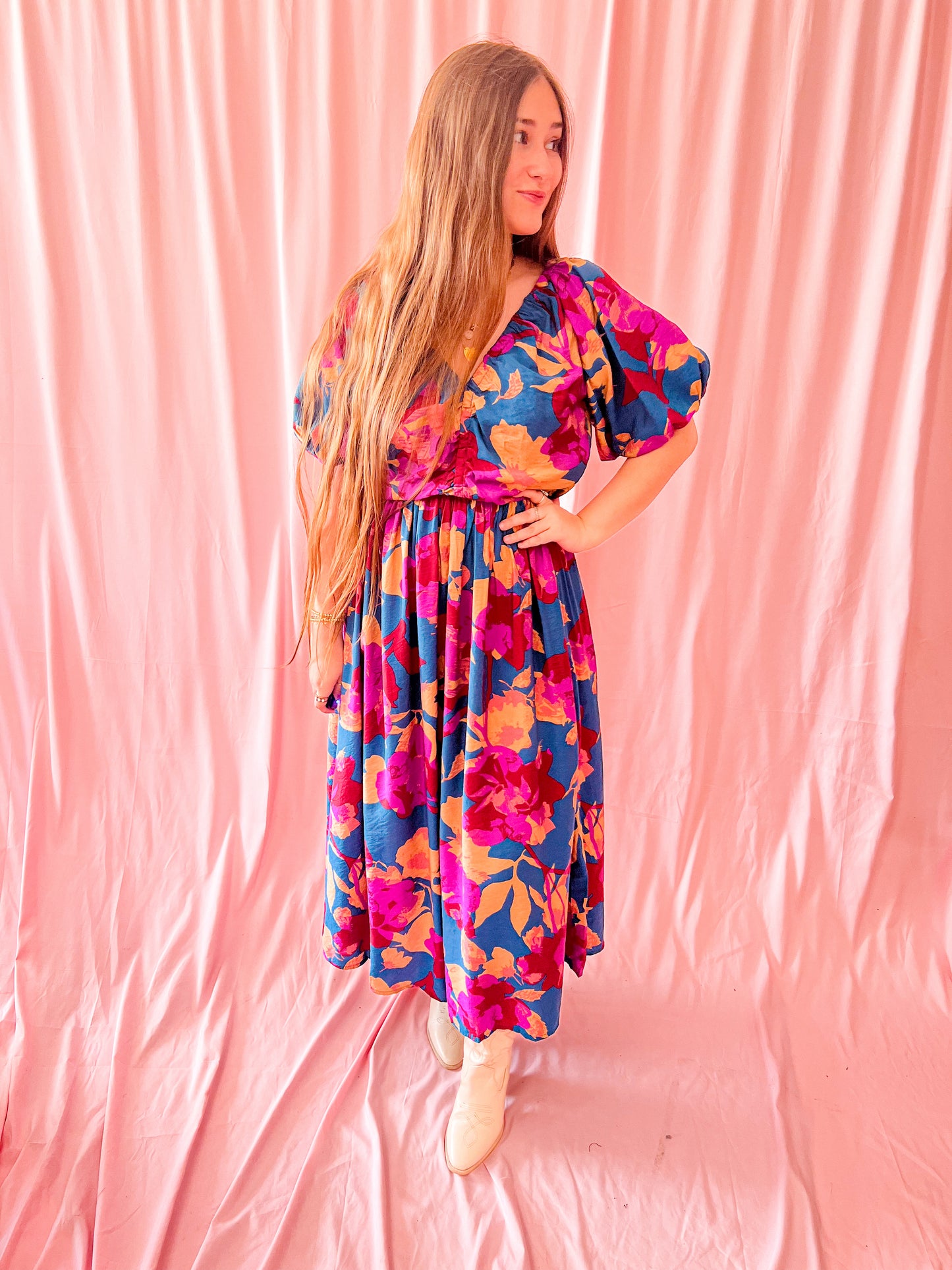 Rustic Rose Maxi Dress