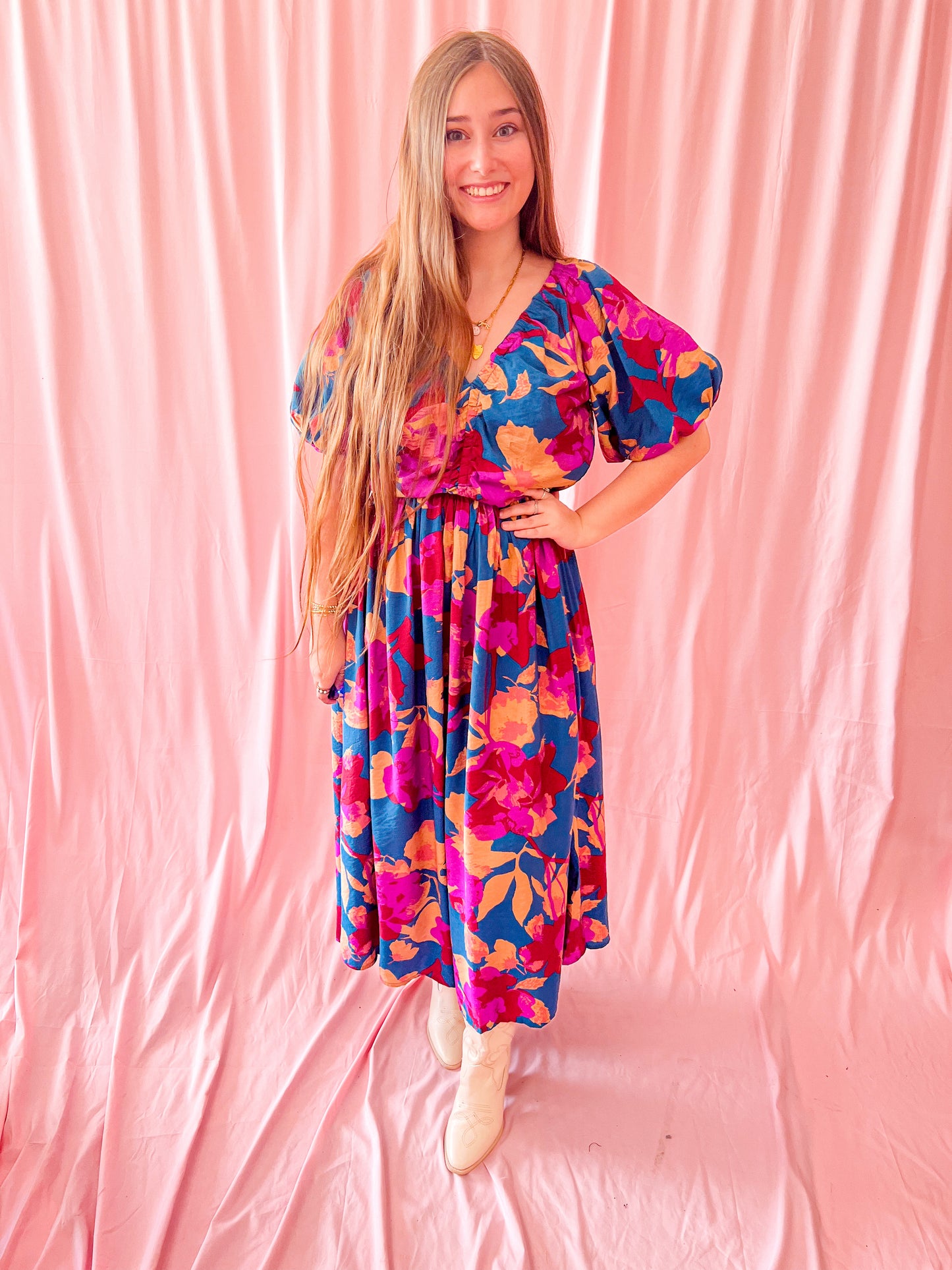 Rustic Rose Maxi Dress
