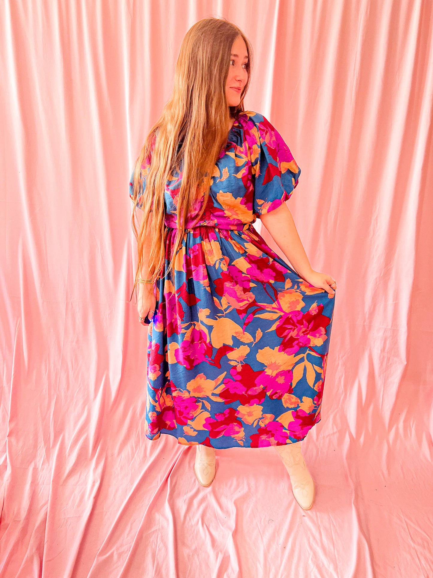Rustic Rose Maxi Dress