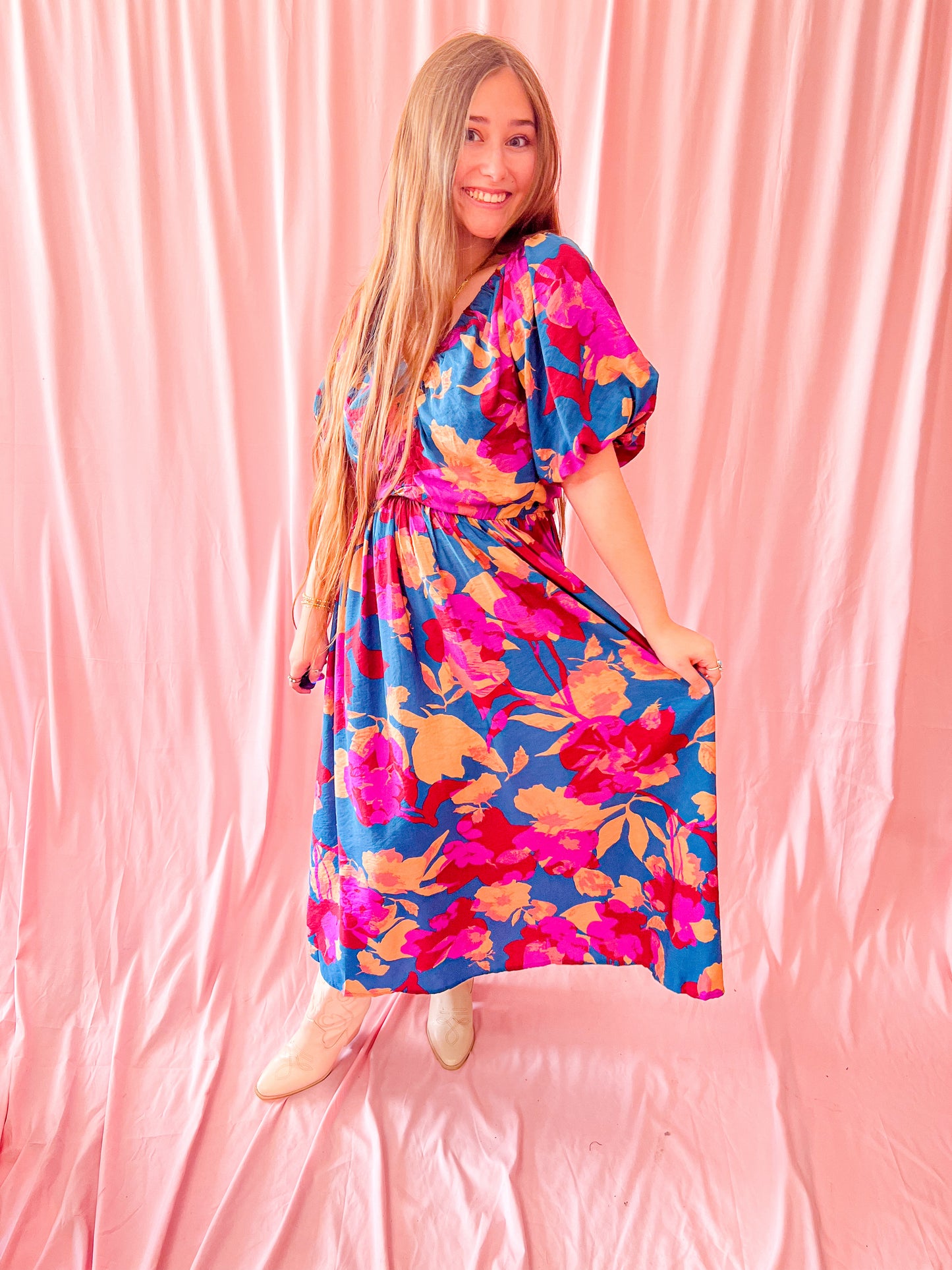 Rustic Rose Maxi Dress