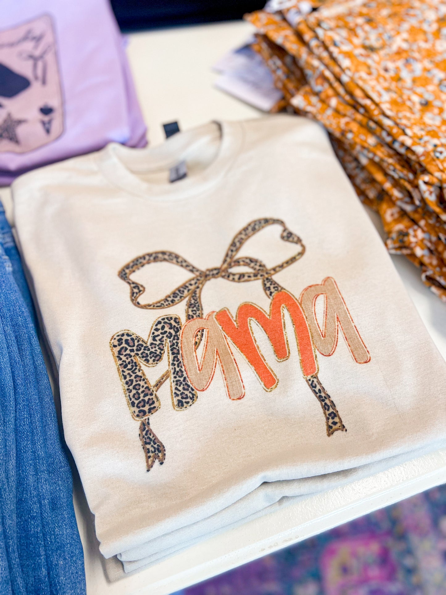 Fall Leopard Mama Tee