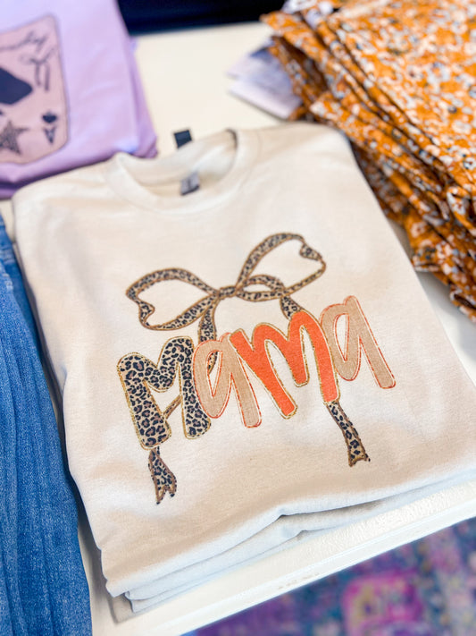 Fall Leopard Mama Tee