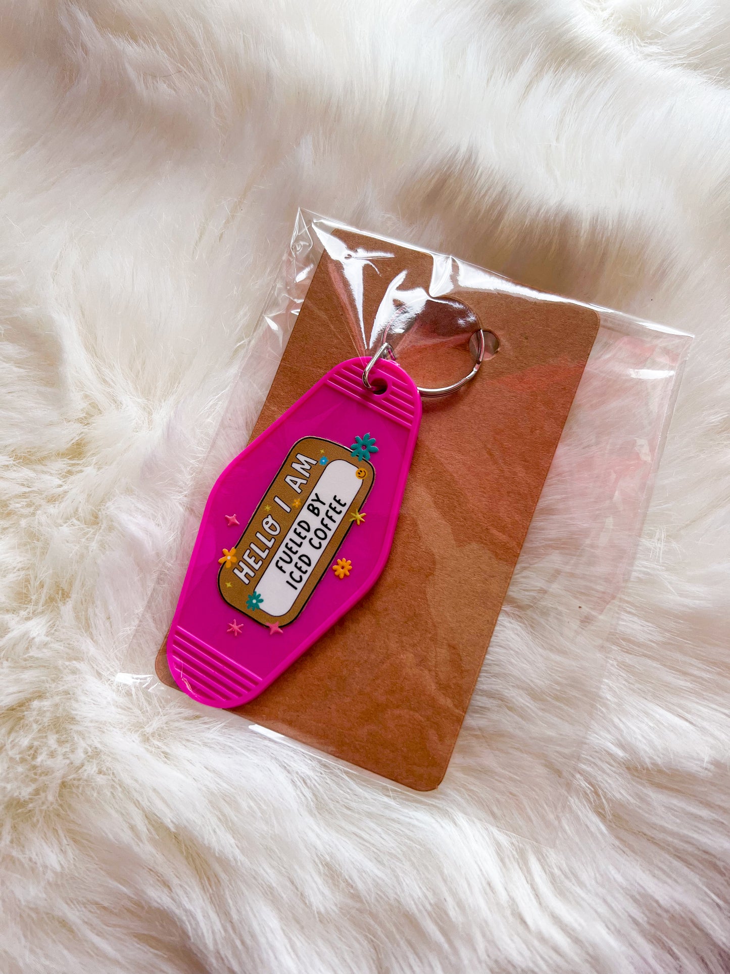 Hello I Am Motel Keychain
