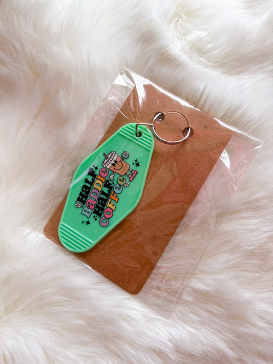 Half Baddie Motel Keychain