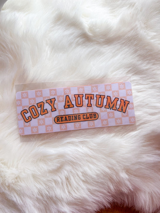 Cozy Autumn Bookmark