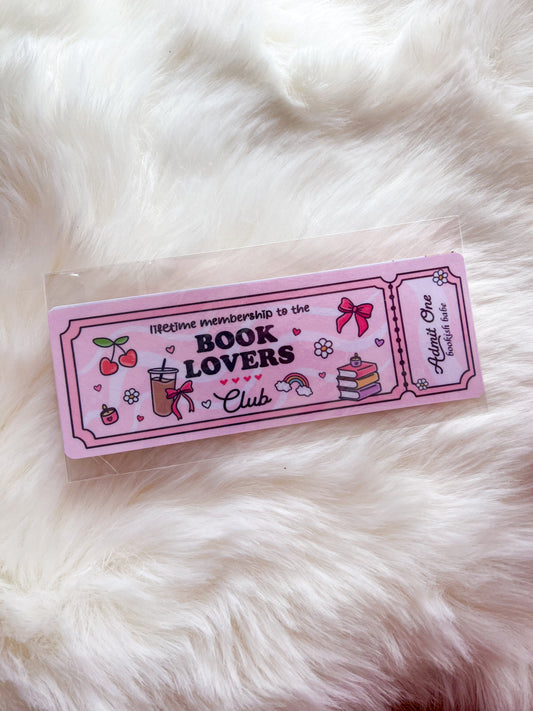 Book Lovers Club Bookmark