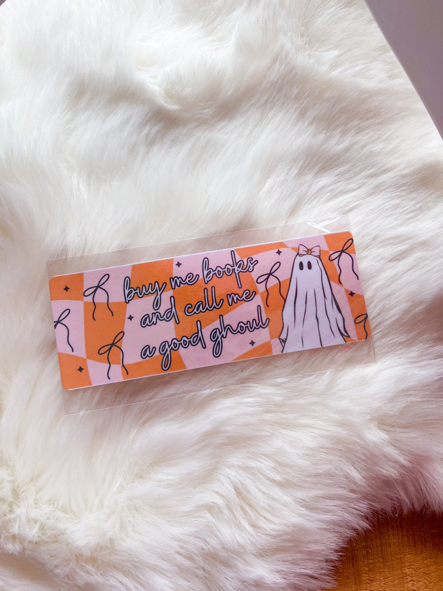 Good Ghoul Orange Bookmark