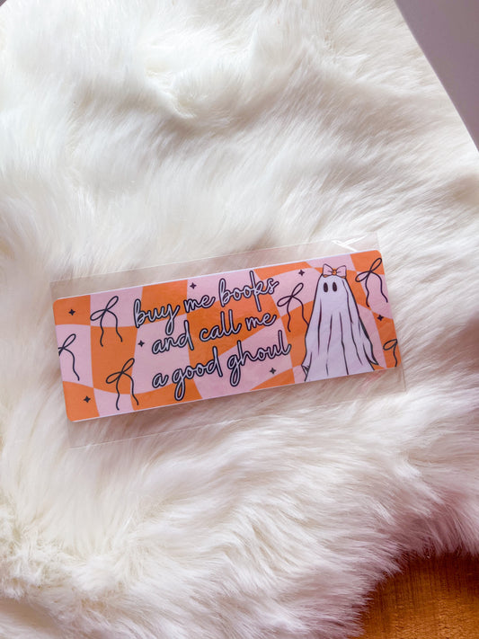 Good Ghoul Orange Bookmark