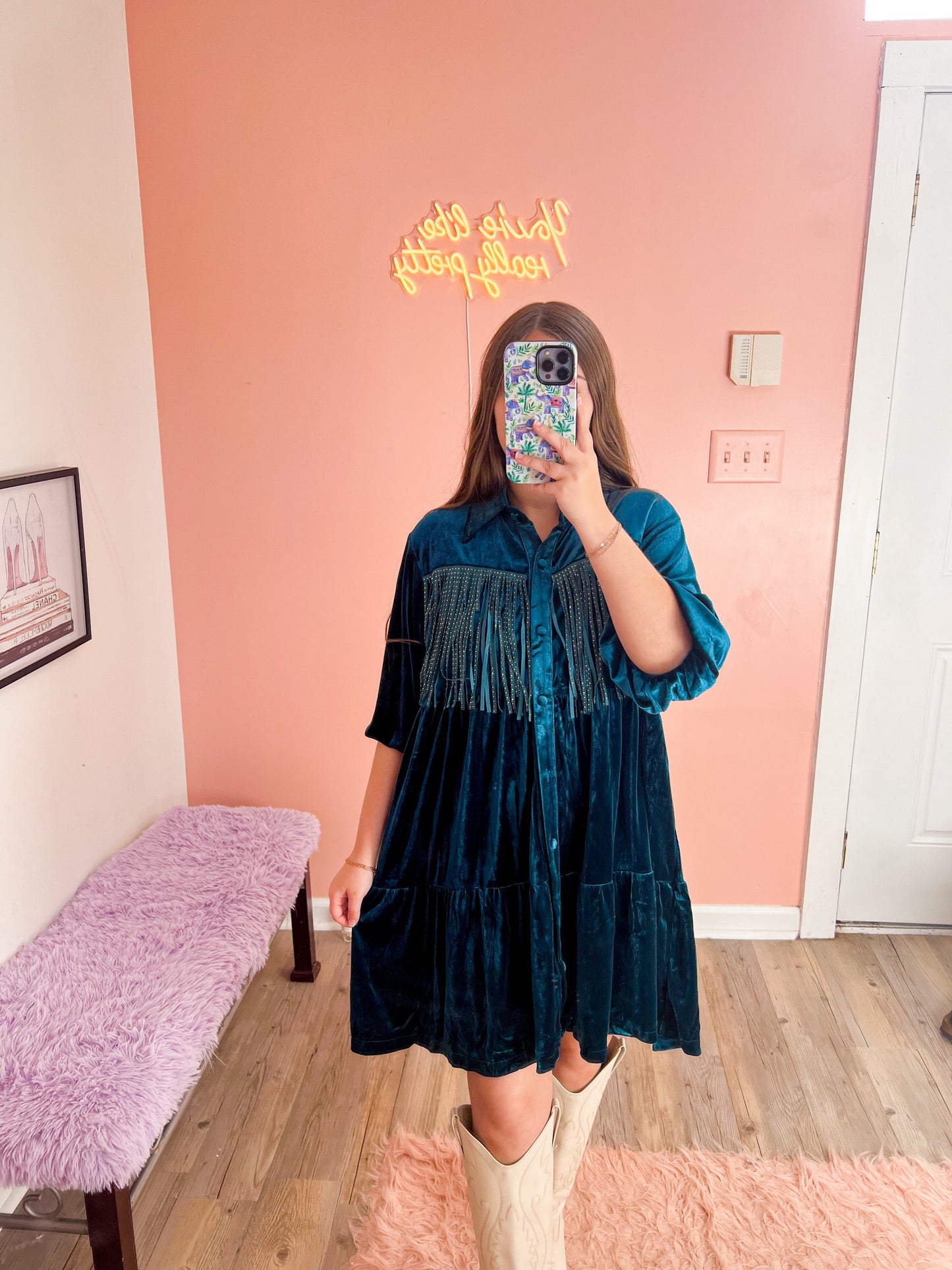 Velvet Leaves Tunic