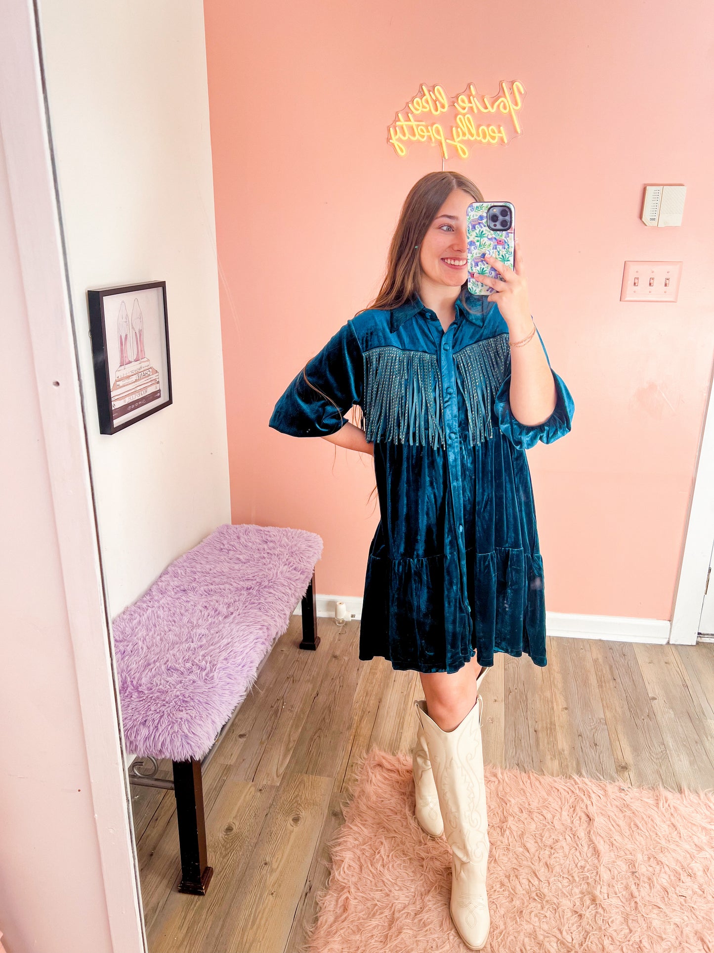 Velvet Leaves Tunic