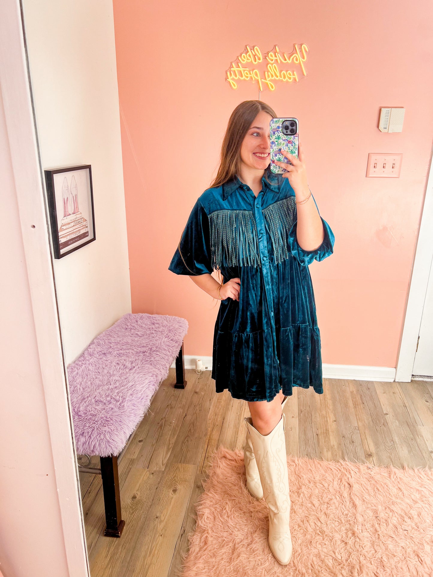 Velvet Leaves Tunic