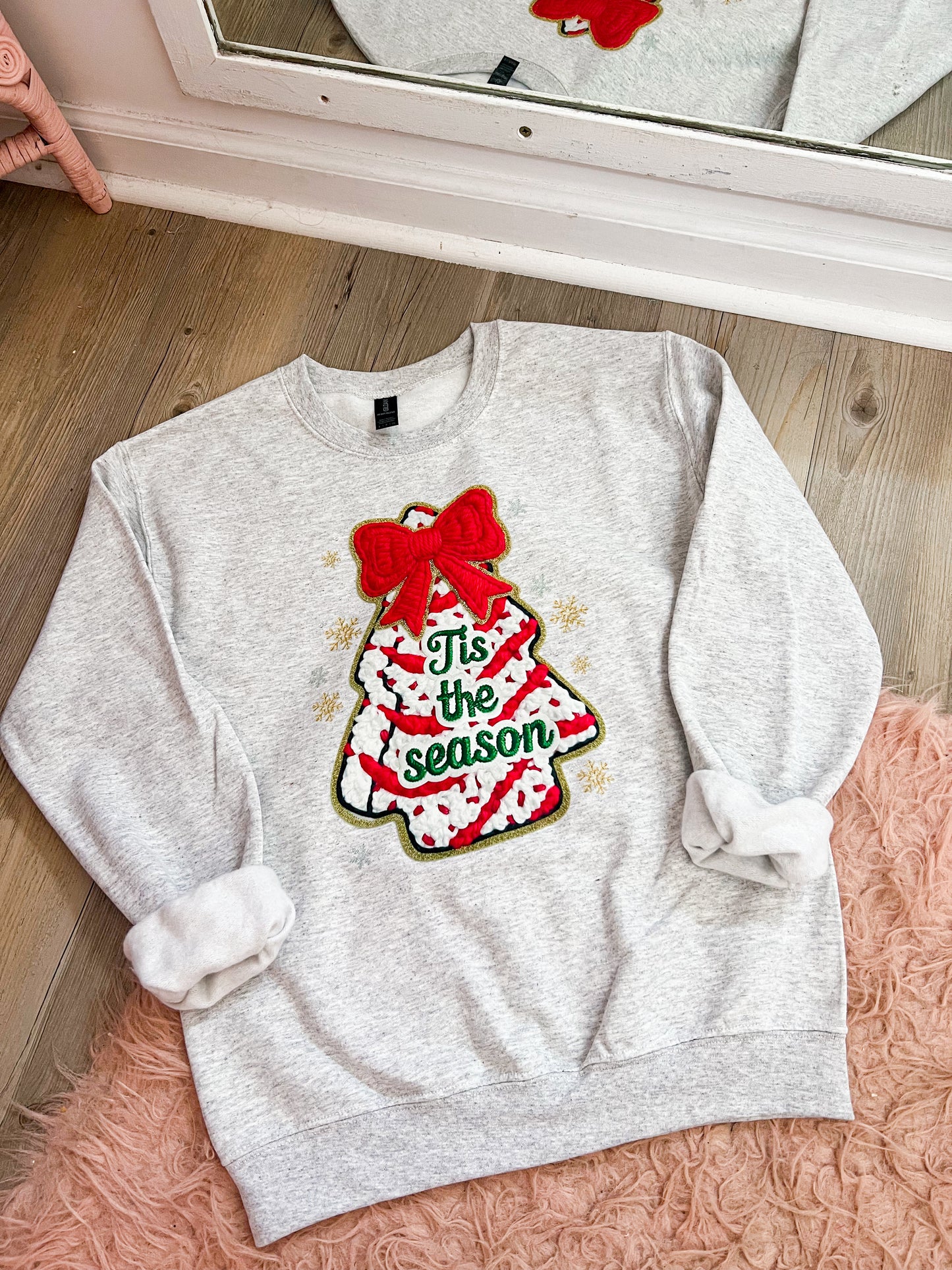 Tis the Season | Faux Yarn Crewneck