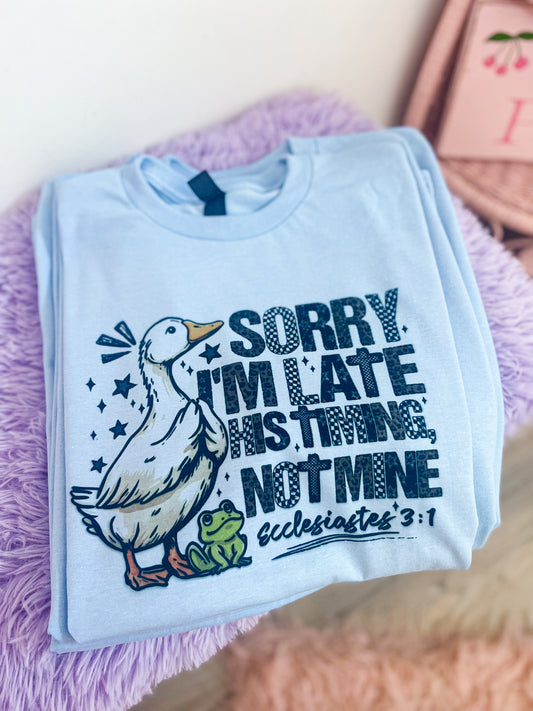 His Timing, Not Mine Tee