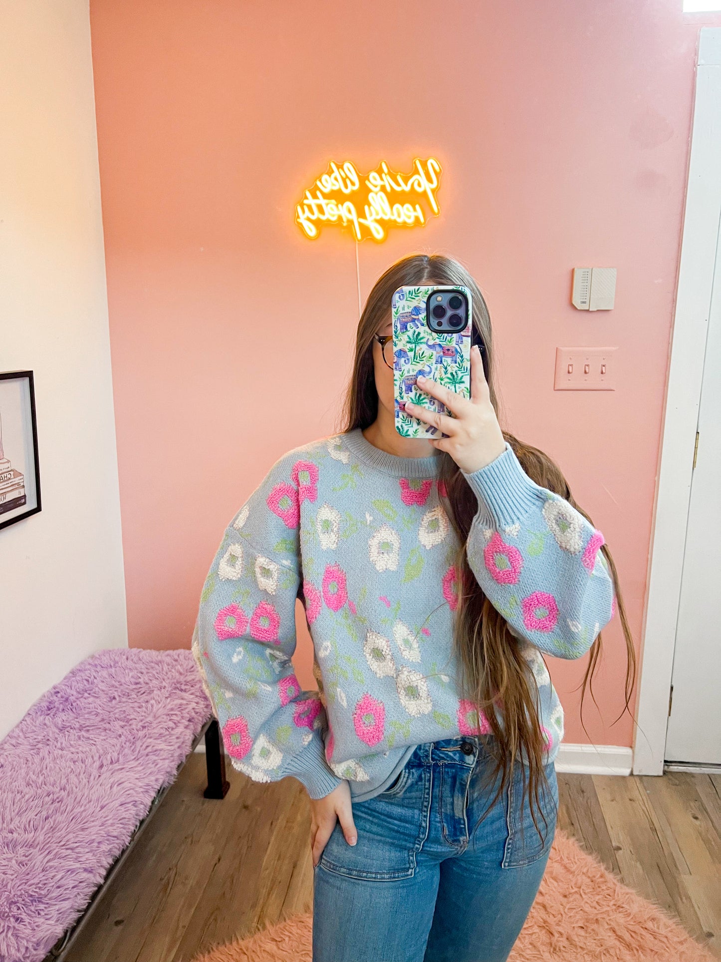 Petal Poise Sweater