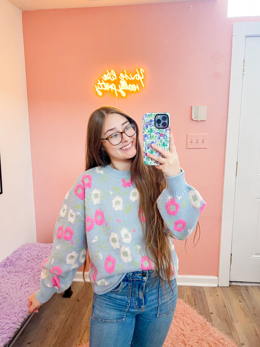 Petal Poise Sweater