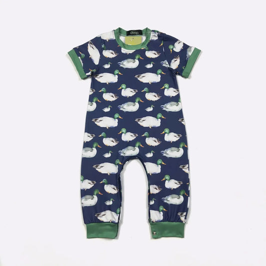 Navy Mallard Romper