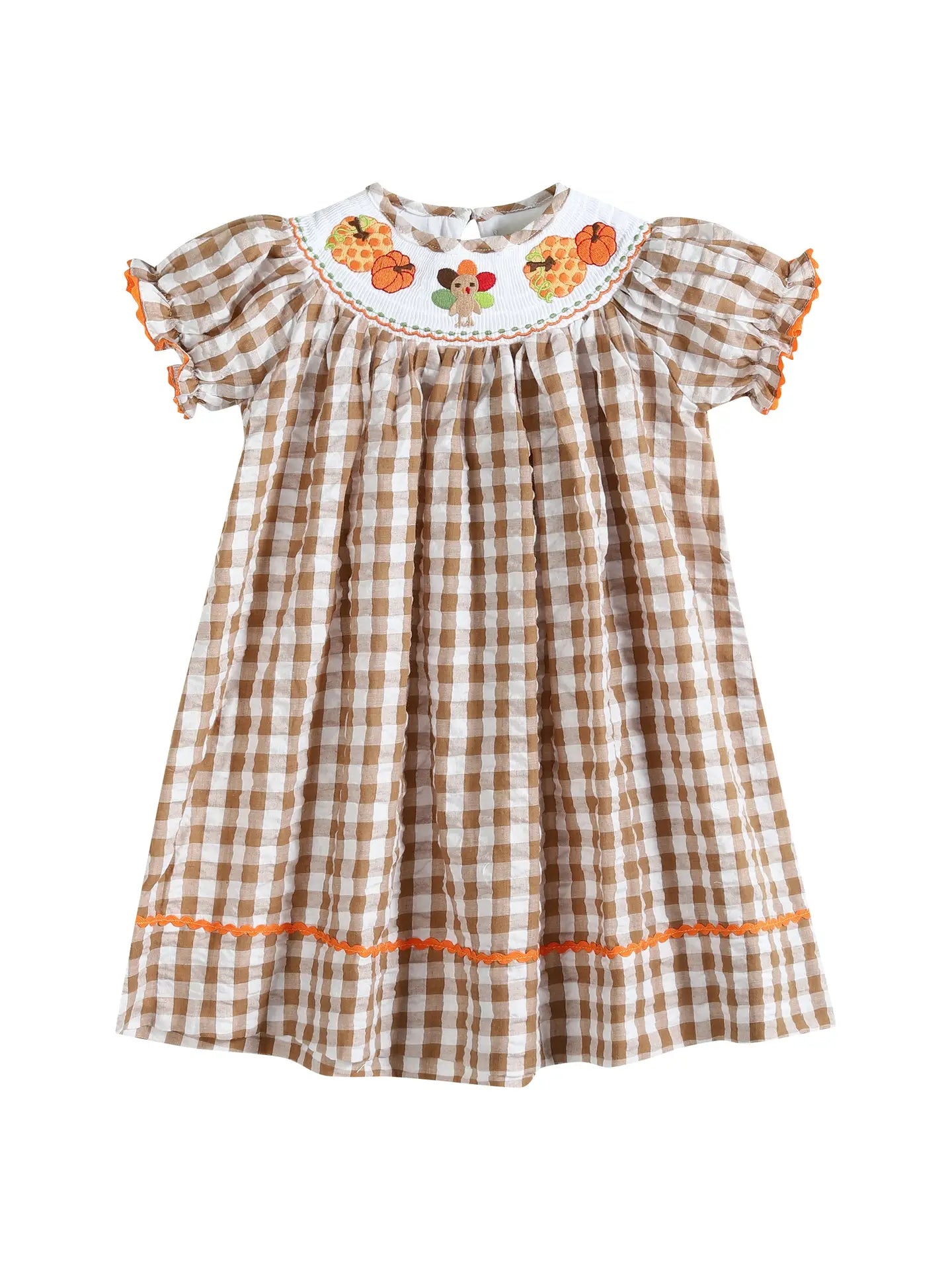 Turkey Gingham Smocked Dress