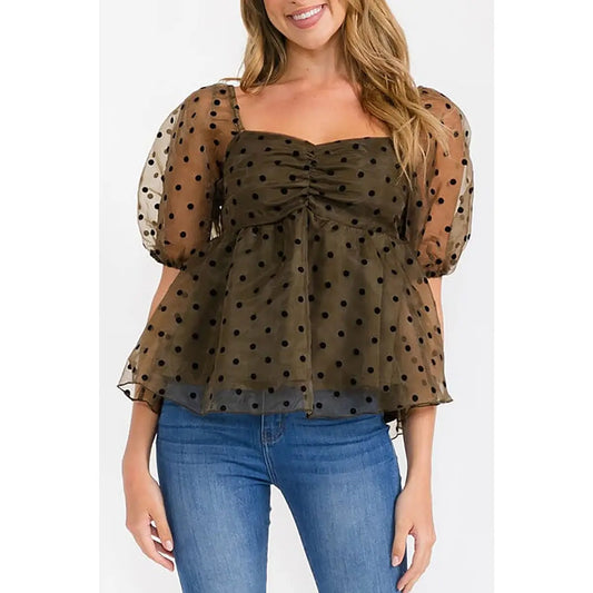 Polkadot Perfection Top