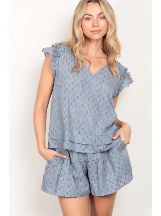 Easy Like Sunday Shorts Set