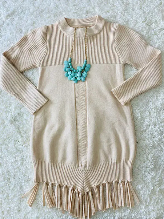 Cream Sweater Dress