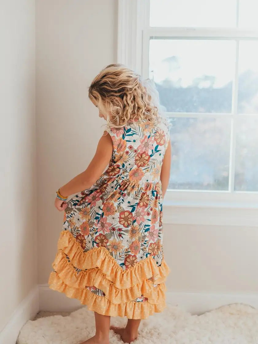 Yellow Floral Dress