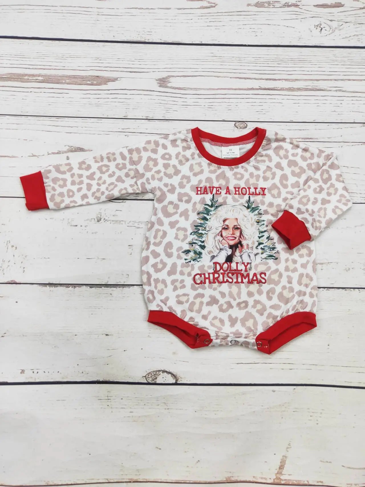 Holly Dolly Christmas Romper